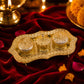 Triveni Kankavati Kumkum Holder With 3 Compartments For Puja And Tilak (1 Pc)