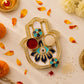 Hand Shaped Kankavati Kumkum Holder For Puja And Tilak Rituals (1 Pc)