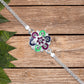 Silver Flower Motif Rakhi