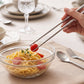 4-in-1 Portable Cutlery Set With Pouch Steel Spoon Fork And Chopsticks (1 Set)