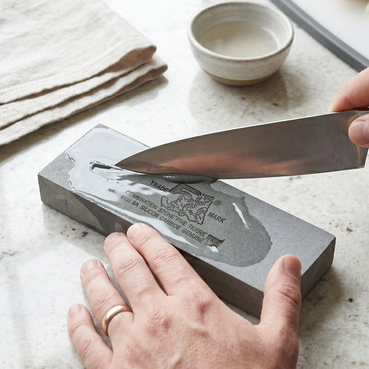 Combination Knife Sharpening Stone Silicon Carbide Whetstone B Grade (1 Pc)