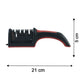 4 Stage Knife Sharpener Manual Kitchen Sharpening Tool With Non-slip Base (1 Pc)