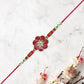 Red Floral Designer Rakhi