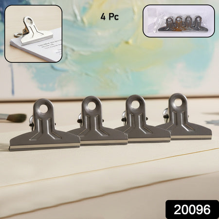 Heavy Duty Metal Paper Clamp Clips (4 Pc)