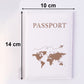 Mix Design Travel Passport Holder Wallet Document Organizer Cover Case (1 Pc)