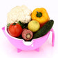 2214 Multifunctional Vegetable Fruits Cutter Shredder With Rotating Drain Basket