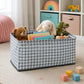 Foldable Cloth Organizer Basket Fabric Storage Box For Clothes Toys (1 Pc)