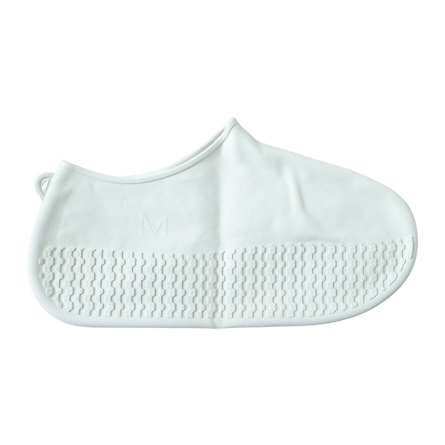 Waterproof Silicone Shoe Cover White Color (1 Pair Medium Size)