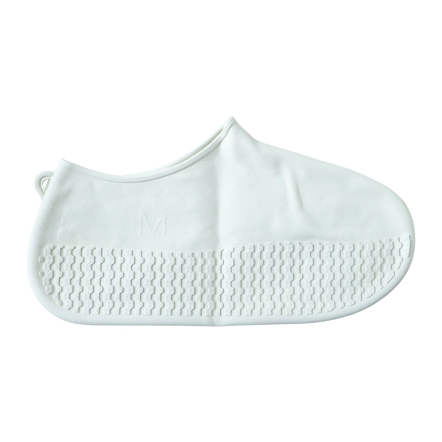 Waterproof Silicone Shoe Cover White Color (1 Pair Medium Size)