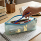 Cute Cartoon Transparent Pencil Pouch (1 Pc)