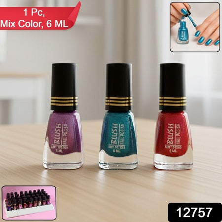 Blush Metallic Mini Nail Polish (Mix Color  6 Ml  1 Pc)