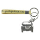 Stylish Dual-keyring Metal Car Keychain Set (1 Set)