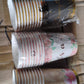 Disposable Paper Cups Disposable Tea Coffee Cups (10 Pcs Set  Mix Color  Design)