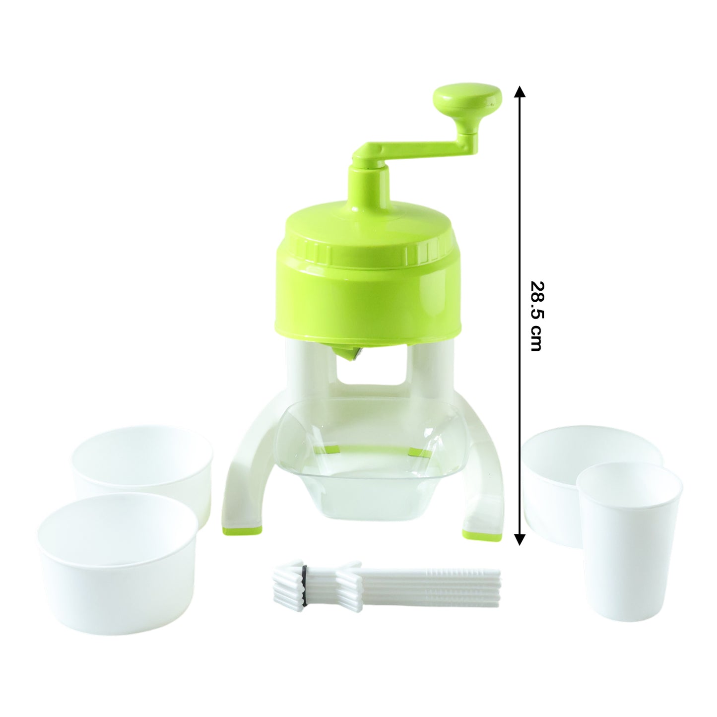 Manual Hand Crank Ice Crusher Snow Maker Machine (1 Set Mix Color)