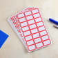 50 Sheets Self-adhesive Label Stickers