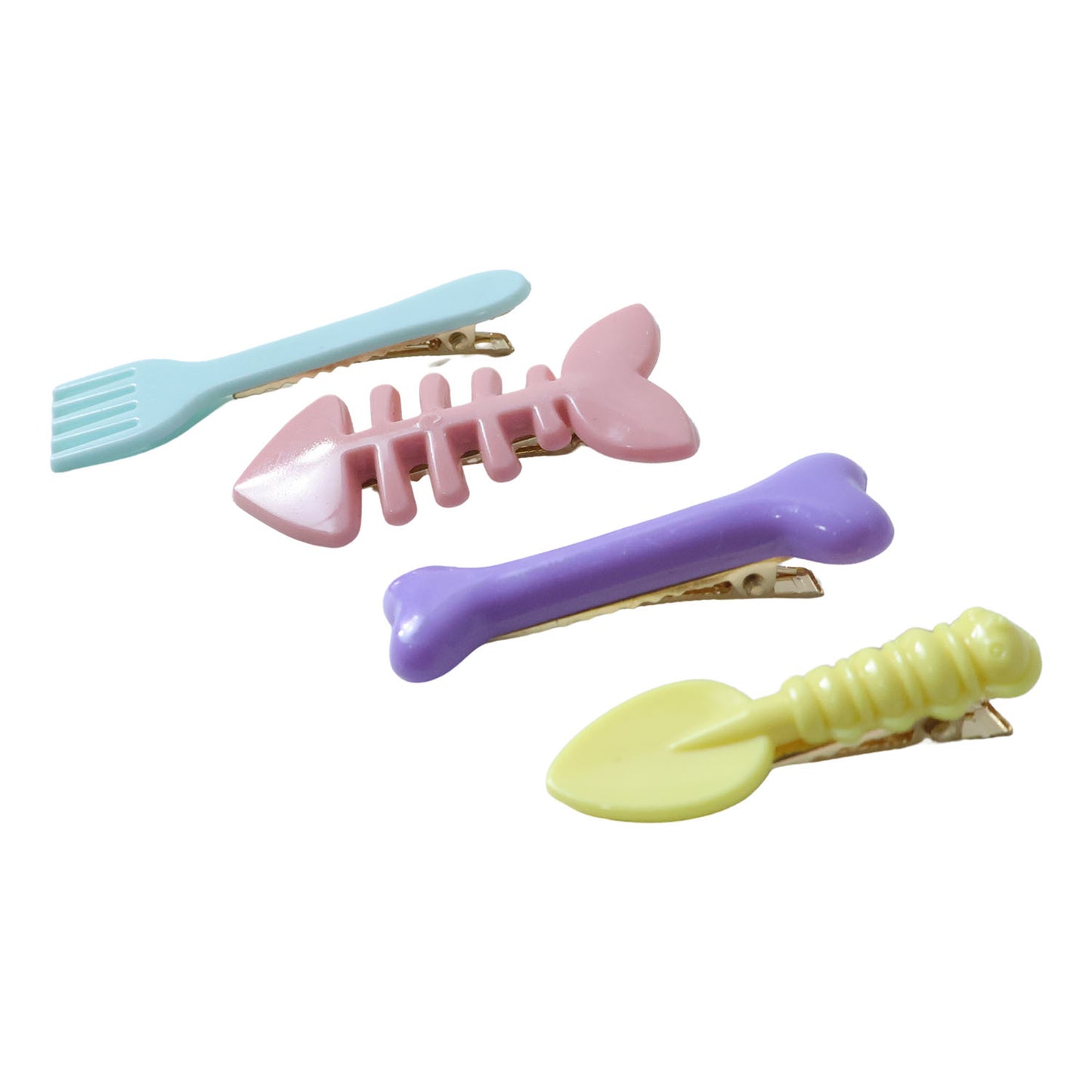 Cute Cartoon Shape Hair Clips (4 Pc)