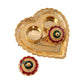 Heart Shape Kumkum Holder  Elegant Pooja Accessory For Festivals