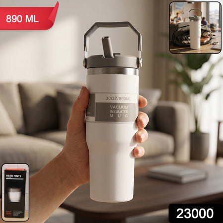 Premium Vacuum Insulated Stainless Steel Tumbler Mug (1 Pc 890 Ml)