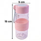 Portable Glass Water Bottle 230ml With Silicone Sleeve And Carry Strap (1 Pc)