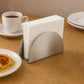 Stainless Steel Half-moon Shaped Tissue Paper Napkin Holder Stand (1 Pc)