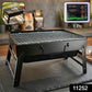 Portable Foldable Charcoal Bbq Grill With Grilling Mesh (1 Pc 36x27 Cm)