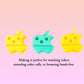 Multi-functional Apple-shaped Plastic Mobile Stand With Pen Holder (3 Pc  Mix Color)