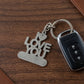 Premium Metal Love You Keychain 1 Pc