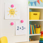 Round Fridge Magnets - (4 Pc / Set)