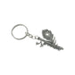 Premium Metal Dwarkadhish Feather Design Keychain 1 Pc