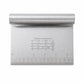 Small Stainless Steel Dough Scraper Cutter 15 X 12 Cm With Scale (1 Pc)