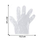 Disposable Clear Plastic Gloves (100  Pc Medium)