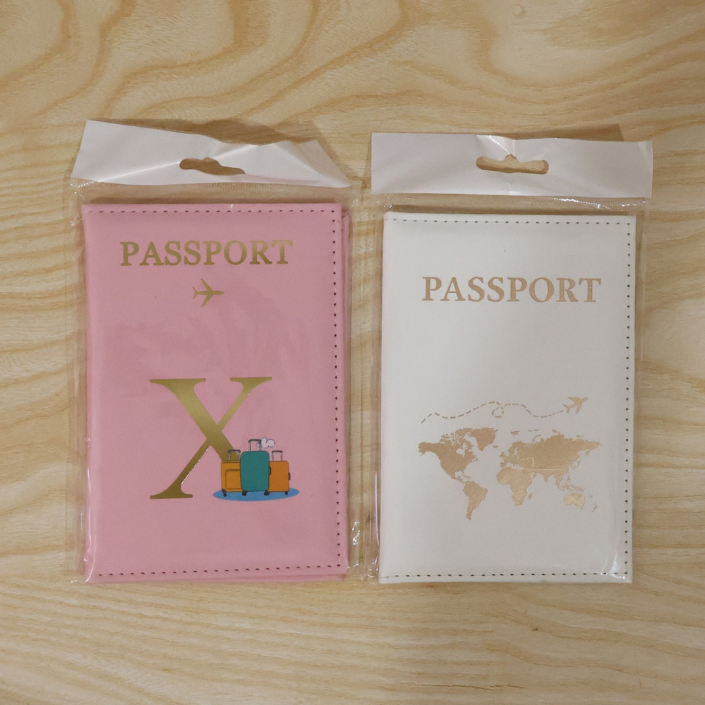 Mix Design Travel Passport Holder Wallet Document Organizer Cover Case (1 Pc)