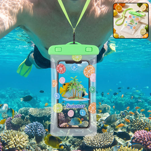 Waterproof Mobile Pouch  Transparent Phone Cover With Neck Strap