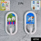 Multipurpose Strong Hook Self-Adhesive hooks (2 Pc Set)