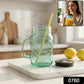 Drinking Cup / Glass / Mug Mason Jar with Handle & Straw