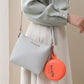 Plastic Round Multi-Purpose Empty Storage Box with Keychain (1 Pc)