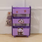 Mini 3 Layer Storage Trolley With Wheels Desk Organizer For Stationery (1 Pc)