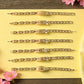Metal Rakhi Bracelet For Brother Chain Rakhi With Wording (Mix Design 1 Pc)