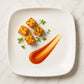 Plastic Square Dinner  Serving Plate  20 Cm (1 Pc)