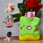 6514 Green Kitty Small Hot Water Bag With Cover For Pain Relief Neck Shoulder Pain And Hand Feet Warmer Menstrual Cramps.
