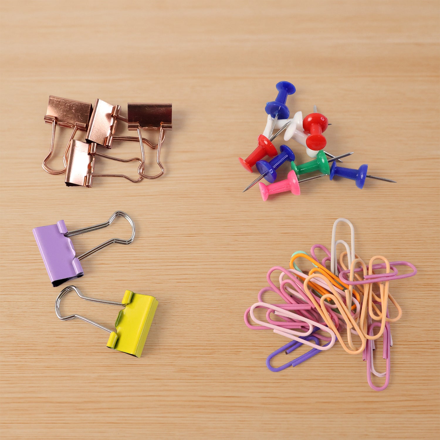 Office Stationery Clips And Pins Combo 1 Set