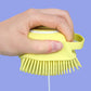 1348 Silicone Massage Bath Body Brush Soft Bristle With Shampoo Dispenser
