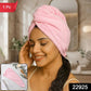 Microfiber Hair Wrap Towel Cap For Women Quick Dry Turban For Bath And Shower