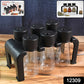 6-piece Plastic Spice Jar Set With Stand