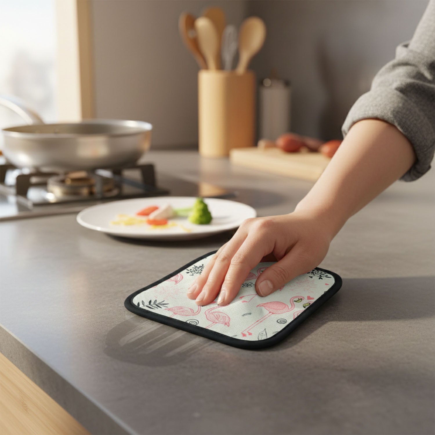 Printed Kitchen Pot Holder Heat Resistant Mat (2020 Cm)