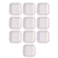 Disposable Square Food Serving Tray Set (10 Pc)