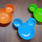 5624 Mickey Mouse Shape Plates For Kids Bpa Free  Unbreakable Childrens Food Plate Kids Bowl Fruit Plate Baby Cartoon Bowl Plate Tableware (1 Pc)