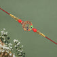 Elegant Round Peacock Design Rakhi