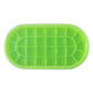 Premium Oval Silicone Ice Cube Tray With Lid (1 Pc)