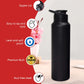 Stainless Steel 1000ml Flip-top Reusable Sports Water Bottle  1 Pc